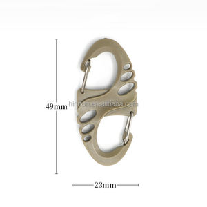 Personnalisé Auto Verrouillé Extérieur Crochet Boucle En Plastique S Mousqueton Paracord Clips Crochet pour Survie <span class=keywords><strong>Bracelet</strong></span> Porte-clés - Product Image 2