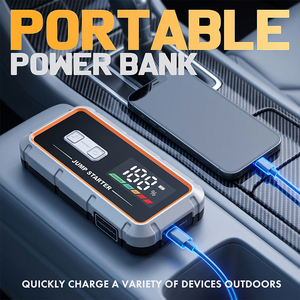 Démarreur de secours 1000A, batterie externe 6000mAh 22.2Wh, démarre les véhicules essence 4.0L et diesel 3.0L, protection de sécurité 10-en-1 pour voitures 12V - Product Image 2