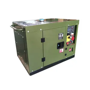 Hava soğutma jeneratörü 10KW sessiz gölgelik ile üç fazlı 50hz 400V ev kullanımı için bekleme jeneratör fiyat