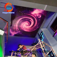 Película de techo de pvc con impresión 3D para instalación en techo, decoración para el hogar