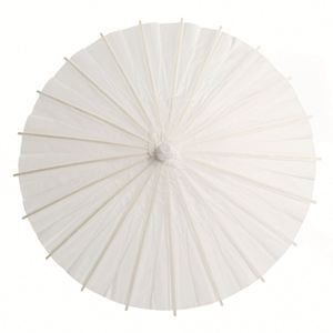 Parapluie en papier blanc Guansen pour enfants japonais, idéal pour le bricolage, la décoration de mariage, les accessoires photo et les loisirs créatifs - Product Image 2