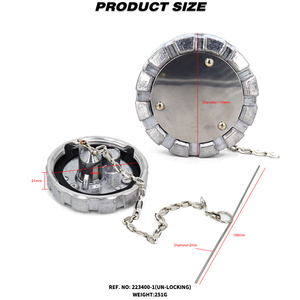 Bouchon de carburant diesel en aluminium non verrouillable 3 " - 8 NPSL Couvercle de réservoir de carburant Pièces de rechange - Product Image 2