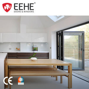 EEHE <span class=keywords><strong>Tipo</strong></span> Acordeón <span class=keywords><strong>Puerta</strong></span> Plegable de Aluminio Balcón Patio <span class=keywords><strong>Puerta</strong></span> Plegable de Aluminio a Prueba de Viento - Product Image 1