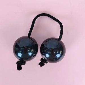 Bolas de arena de percusión Orff, accesorios de acompañamiento para banda, martillos de arena de doble bola coloridos giratorios para dedos - Product Image 3