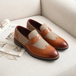 Nouvelles Chaussures Habillées Décontractées en Cuir Brogue à Bout Pointu Style Coréen pour Hommes – Collection Été 2026 - Product Image 2