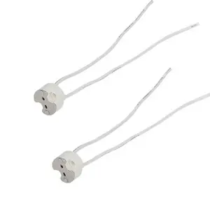 Suporte de holofote CE GU10 de cerâmica com 10 soquetes, adaptador para lâmpada, suporte de base de conector de gu5.3 mr16 gu10