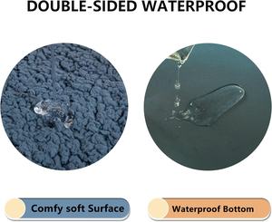 Tapis de lit orthopédique pour chien, tapis en mousse pour chien, coussin imperméable pour chien avec housse amovible lavable - Product Image 4