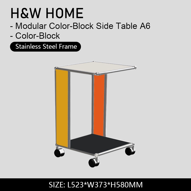 Mesa Auxiliar Modular con Bloques de Color - A6