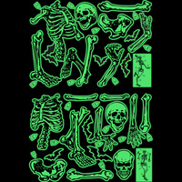 Calcomanías de ventana que brillan en la oscuridad de Halloween personalizadas, pegatinas luminosas, pegatinas de pared fantasma, pegatina fluorescente luminosa extraíble