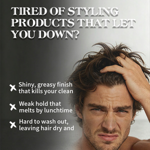 CPNP/MSDS/COA/GMPC sans paraben finition naturelle meilleure cire à l'argile mate marque privée pour les cheveux des hommes - Product Image 4