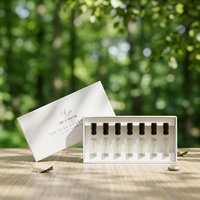 Scatole in Cartone Nero Personalizzate con Logo per Flaconi Campione di Profumo da 2 ml, 3 ml, 5 ml