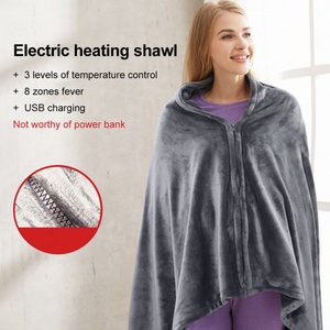 <b>king</b> <b>Size</b> Warm-up Fleece <b>Blanket</b> Usb Charging Thermal Shawl Winter Body Warmer Heated <b>Blanket</b> - Product Image 2