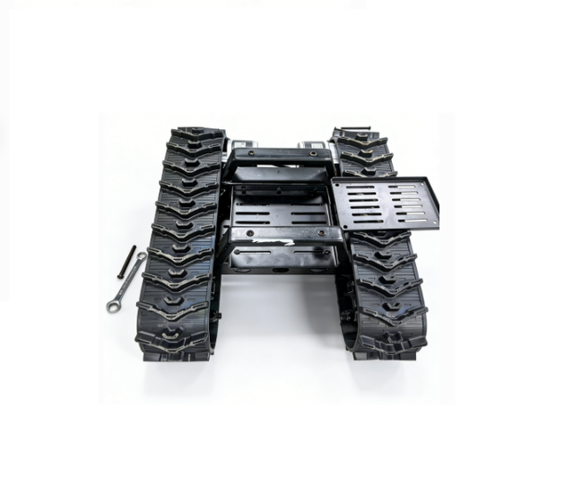 High Quality WD Crawler Chassis with Motor Durable Rubber Track Undercarriage Custom OEM Available
