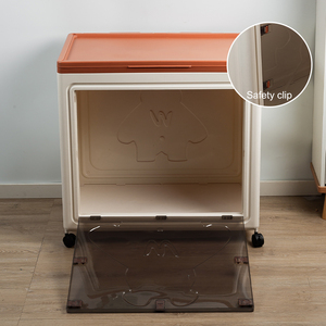 Shenyu 70-inch công suất lớn trẻ em Đồ chơi hộp lưu trữ bánh xe có thể gập lại thiết kế PP vật liệu đa chức năng cho quần áo đồ chơi - Product Image 5