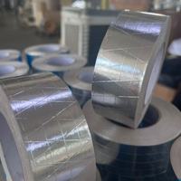 Échantillon Gratuit - Ruban Adhésif Industriel en Caoutchouc Super Résistant pour CVC et Ignifuge, Renforcé avec Fibre de Verre et Feuille d'Aluminium
