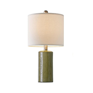 Lámpara de mesa de cerámica moderna E26 con pantalla LED de color blanco para decoración de sala de estar y dormitorio - Product Image 4