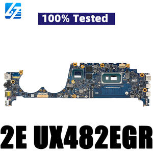 Carte mère de remplacement pour ordinateur portable ASUS ZenBook UX482EGR, compatible avec les modèles UX482E, UX4100E, BE482E, BX482E, UX482EG, UX482EAR, UX482EGR, processeurs Intel de 11e génération I3, <span class=keywords><strong>I5</strong></span>, I7 - Product Image 1