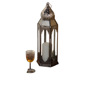 Linternas colgantes de Metal elegantes de diseño marroquí para interiores y exteriores, candelabros decorativos para festivales, tarros de Color marrón para el hogar - Product Image 1