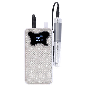 Pulidor de uñas con batería eléctrica de diamante de 35000rpm, máquina perforadora de uñas de alta velocidad, sin escobillas, de bajo ruido, fácil extracción, juego de taladro electrónico - Product Image 2
