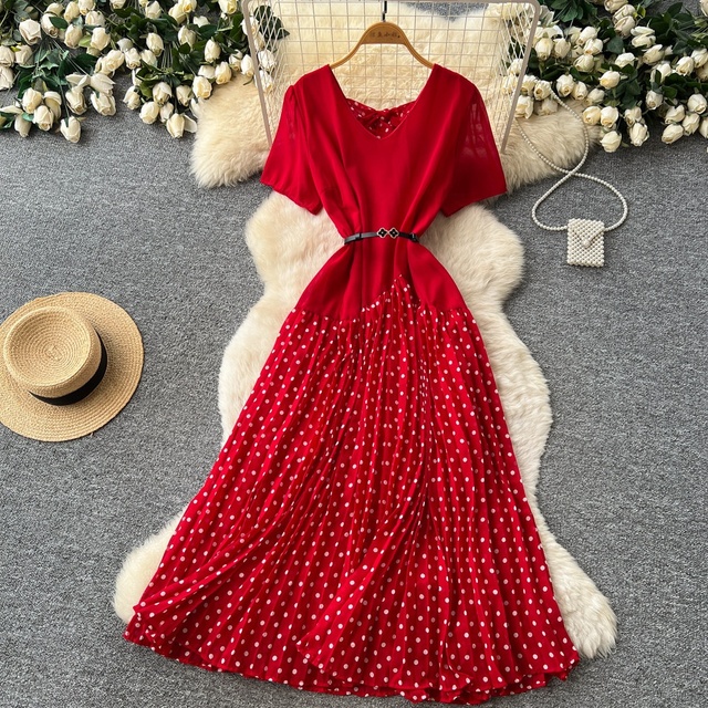 Women 2026 Summer Style High-waist and Cinched A-line Long Dress
