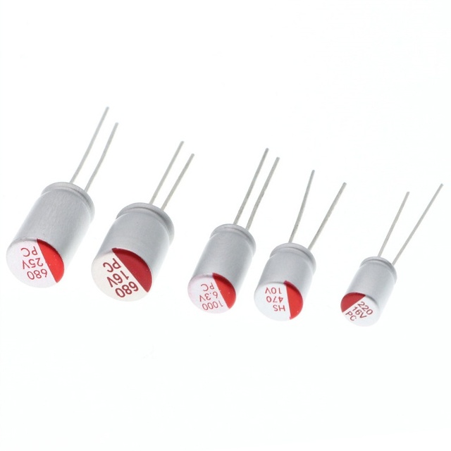 Direct-insertion Polymer Solid-state Aluminum Electrolytic Capacitor 820UF 1200UF 6.3V 10V 16V 25V 35V
