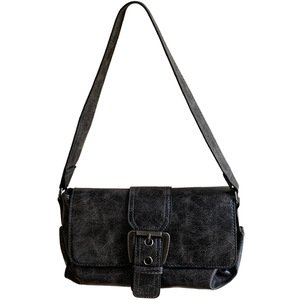 กระเป๋าใต้วงแขน Merlad Retro สีเทา-น้ำตาล สำหรับผู้หญิง กระเป๋าสะพายไหล่แบบมีสายสะพายข้าง พร้อมตัวล็อคแม่เหล็ก รุ่นสปริง 2025 ใช้ได้ทุกวัน - Product Image 5