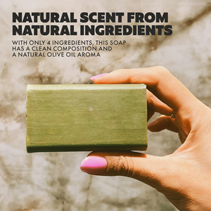 Savon en barre à l'<span class=keywords><strong>huile</strong></span> <span class=keywords><strong>d</strong></span>'<span class=keywords><strong>olive</strong></span> OEM ODM avec vitamines A et E et squalène - Nettoyant doux hydratant <span class=keywords><strong>pour</strong></span> peaux sensibles, acné, eczéma, <span class=keywords><strong>psoriasis</strong></span> - Product Image 6