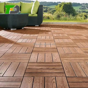 DF - Revestimiento para Pisos de Exterior Resistente al Agua con 25 Años de Garantía, Madera Plástica Compuesta para Jardín, <span class=keywords><strong>Tarima</strong></span> de WPC para Exterior, Precio Económico - Product Image 5
