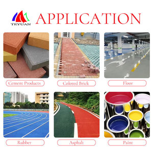 Bê tông xi măng với sắt Oxit sắc tố màu gạch sơn phủ sắt đỏ vàng xanh đen cao su sắc tố nhuộm màu - Product Image 3