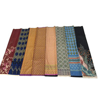 Kain Batik Sarung Produksi Pabrik Cina 100% Poliester Peach Skin Ramah Lingkungan untuk Gaun Etnik Anak Perempuan