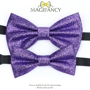 Top Glitter Navidad sólido Bowtie Set padre-hijo oro brillante mariposa hombres niños anfitrión fiesta Show boda Cosplay accesorio regalo - Product Image 6