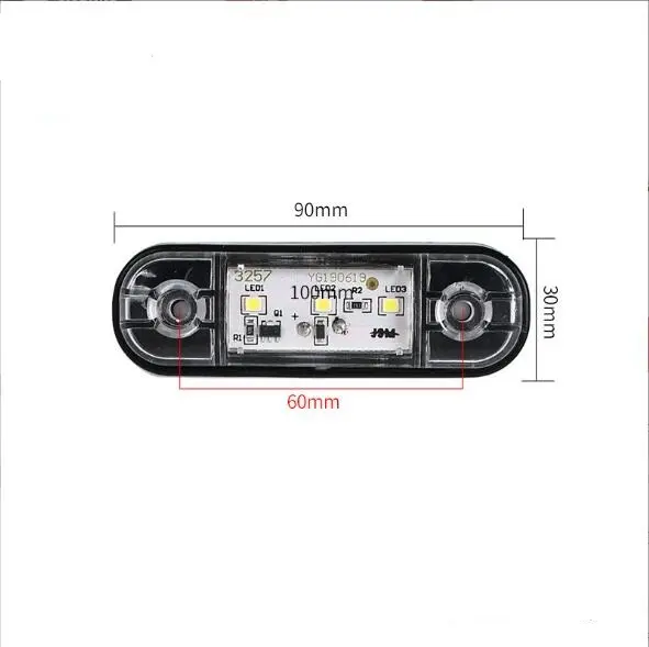 चीन निर्माण ग्रीन लाल 3smd वोल्वो ट्रक के लिए 24v पक्ष मार्कर प्रकाश