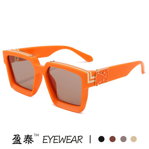 Gafas de Sol Yingtai con Marco Cuadrado, Protección UV400, PC, Unisex, Estilo Urbano y Moderno - Product Image 5