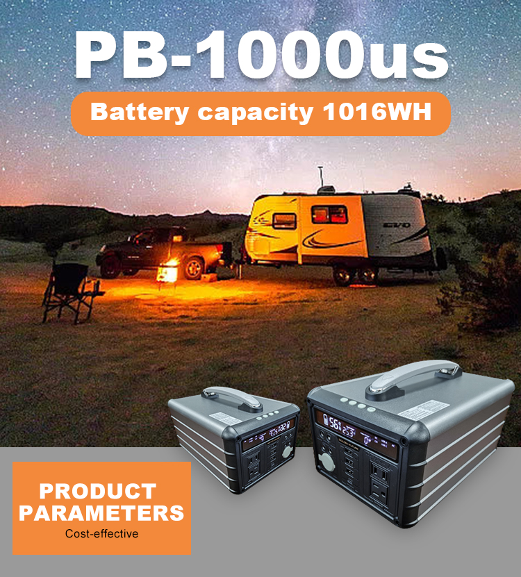 Durable Waterproof 1016Wh Mobile Solar Power Supply Outdoor Portable