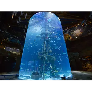 Factory Custom Ronde Buis <span class=keywords><strong>Aquarium</strong></span> Met Grote Diameter, <span class=keywords><strong>Aquarium</strong></span> Fish Tank Import # - Product Image 4