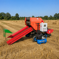 Machine à ensiler et à emballer le foin électrique automatique LongMiao avec moteur PLC, économe en énergie, pour herbe alimentaire, fourrage et tiges de maïs