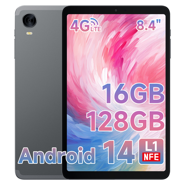 ALLDOCUBE Android 14 Tablet 8.4 Inch G99 IPlay 60 Mini Pro Gaming Tablet 16GB RAM 128GB ROM 1920x1200 Widevine L1 5MP/13MP 4GLTE