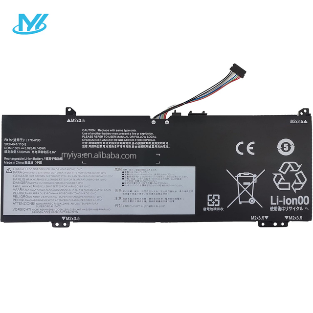 Genuine Laptop Rechargeable Battery L17c4pb0 7.6v 44wh 5800mah for Lenovo Yoga 530-14arr Laptop 5b10q16066 5b10q16067 5b10w67403