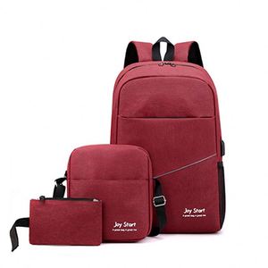 Wholesale Business Three Piece Unisex Waterproof Nylon Polyester Backpack Simple Casual <b>Computer</b> <b>Bag</b> Large Capacity - Product Image 6