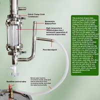 Machine commerciale de distillateur d'hydrosol automatique enfichable pour l'extraction d'hydrosol d'huile essentielle de petit ménage pour la pompe de boissons