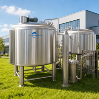 Équipement de brasserie artisanale Tonsen 2000L 3000L 5000L, système de brasserie complet, fermenteur conique pour brasserie à grande échelle