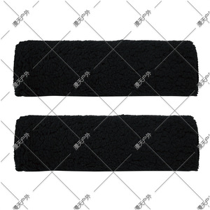 Wheelchair Lambswool Armrest Pads Black Rectangle Anti-slip Comfortable Manual Wheelchair Accessories - Product Image 5