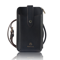 Femmes sac à main en cuir téléphone portable étui portefeuille étui pour iPhone 16 petite bandoulière épaule téléphone sac pochette sac à main pochette