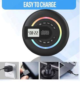 Portable BT CD <b>Player</b> Multi-functional Audio <b>Player</b> FM Radio <b>USB</b> TF Card MP3 <b>Player</b> LED Light Rechargeable Battery - Product Image 4