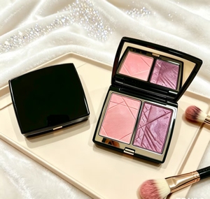 Colorete en polvo de doble tono azul y dorado, paleta todo en uno, de alto brillo, reparador, brillante, mate y perlado, venta al por mayor de fábrica. - Product Image 3