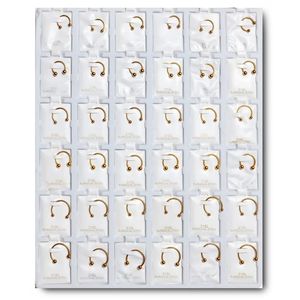 Set di 36 <span class=keywords><strong>Gioielli</strong></span> per <span class=keywords><strong>Piercing</strong></span> all'<span class=keywords><strong>Ombelico</strong></span> in Stili Misti per Donne, Anelli Colorati in Acrilico per <span class=keywords><strong>Ombelico</strong></span>, Mento, Sopracciglia e Lingua in Acciaio con Espositore - Product Image 4