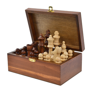 Piezas <span class=keywords><strong>de</strong></span> <span class=keywords><strong>Ajedrez</strong></span> <span class=keywords><strong>de</strong></span> Madera Grandes con Peso, Altura del Rey 9 cm, 28.4 g, Productos <span class=keywords><strong>de</strong></span> Fábrica <span class=keywords><strong>para</strong></span> Juegos Infantiles (Solo Piezas <span class=keywords><strong>de</strong></span> <span class=keywords><strong>Ajedrez</strong></span>) - Product Image 3