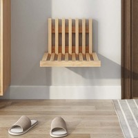 Banc à chaussures mural, tabouret pliable, peu encombrant, chaise murale en bois