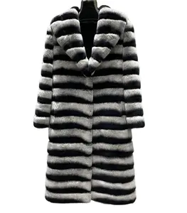 Rex Rabbit Fur Totoro Winter Coat for Women Casual Woven Long Thick Plain Dyed Embossed Hooded Breathable Artificial Fur Shell