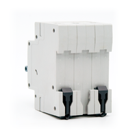 Nouveau design Mini disjoncteur MCB 4 pôles 63A 50/60Hz 6kA 10kA C65 AC 240V 4.5ka capacité de coupure 230V/380V tension nominale